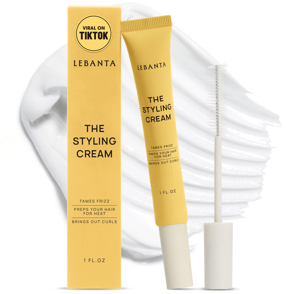 Lebanta front view of stick showing compact design and clear formula benefit