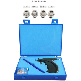 LECIEL kit contents spread with studs and gun showing ready-to-use professional setup
