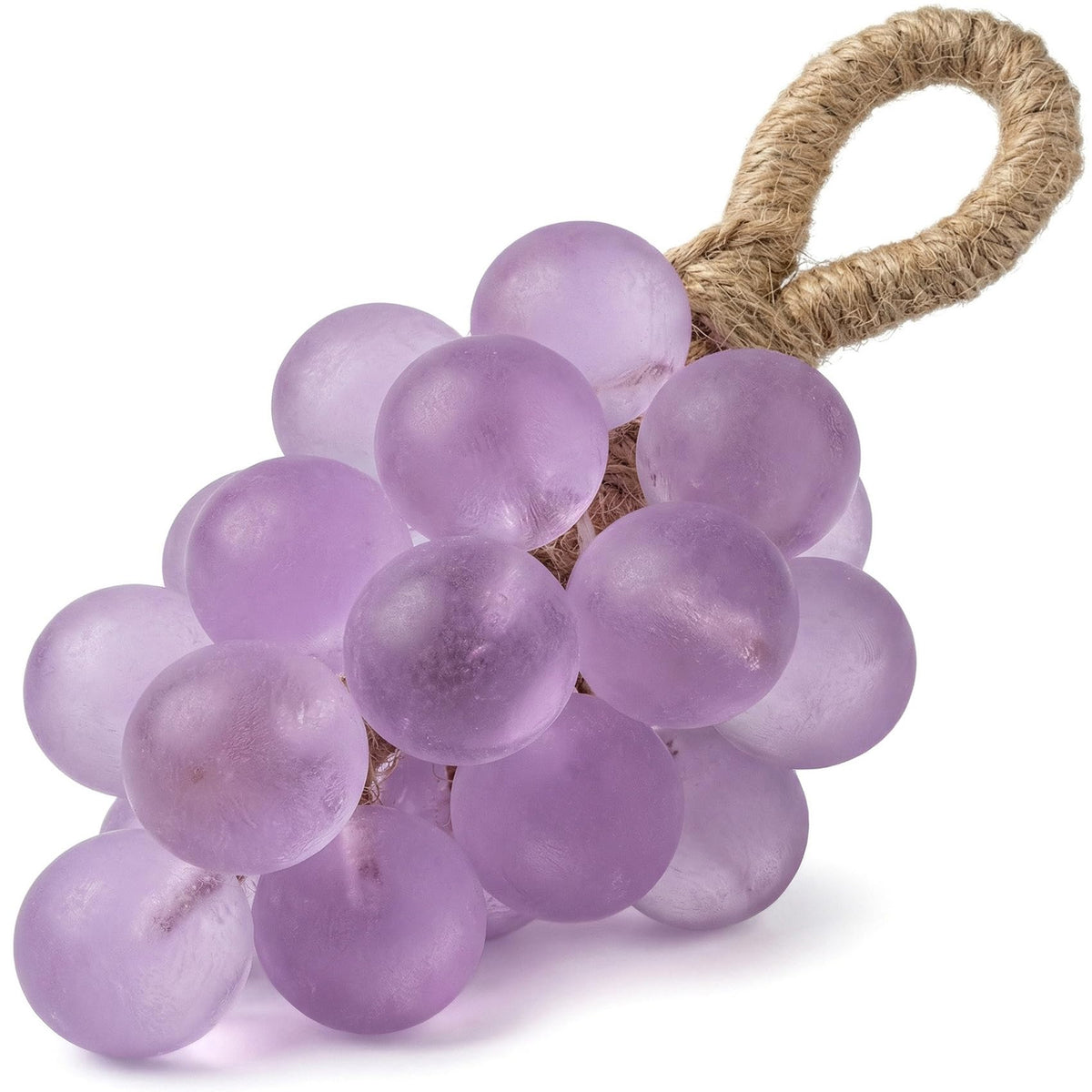 Lekgavd front view of purple grape cluster soap showing decorative shape and aroma
