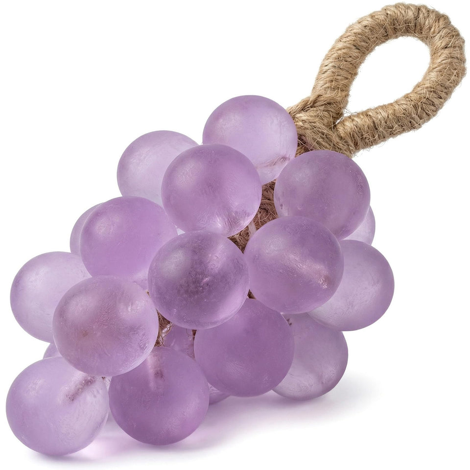 Lekgavd front view of purple grape cluster soap showing decorative shape and aroma