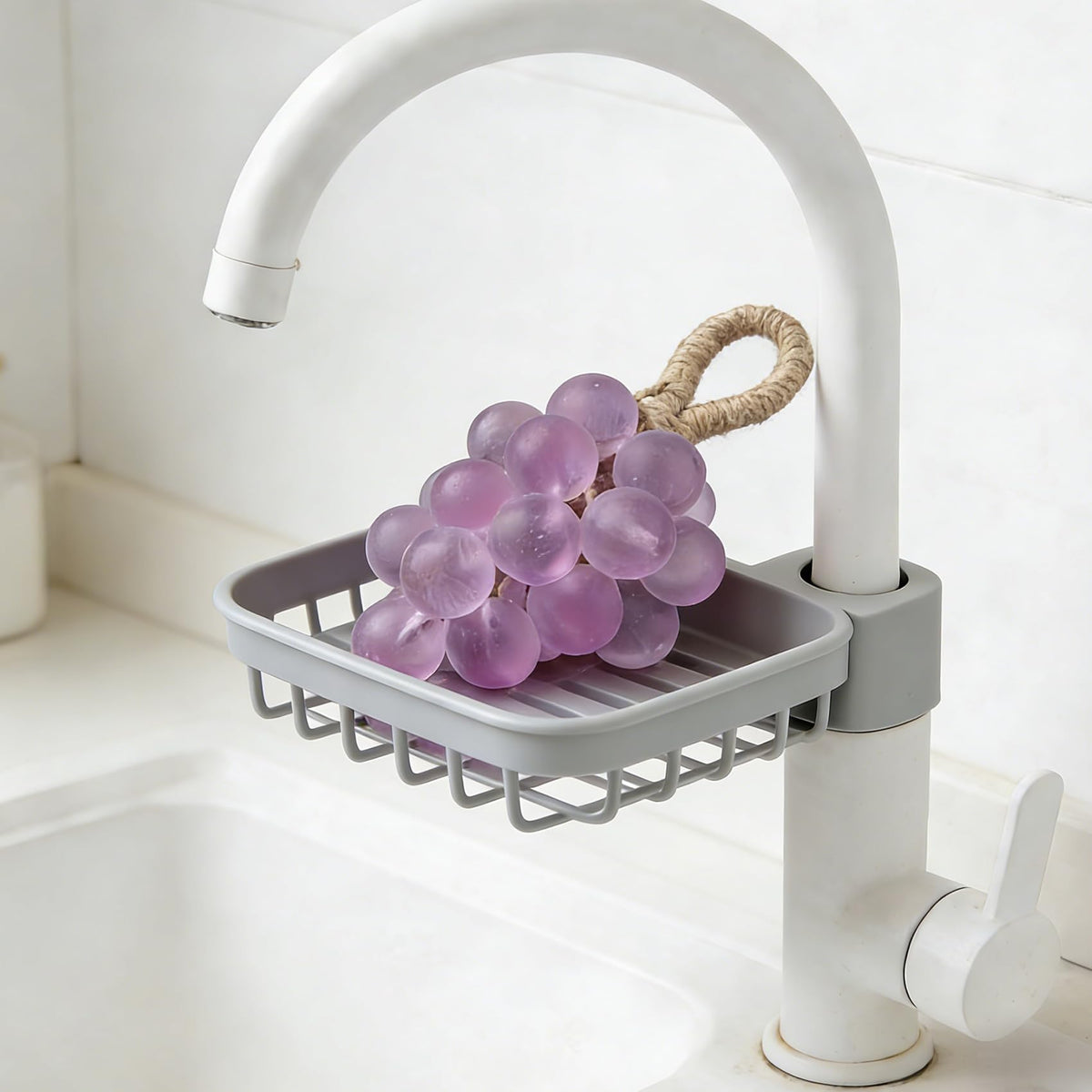 Lekgavd soap cluster hanging on rope for easy drying and neat storage benefit
