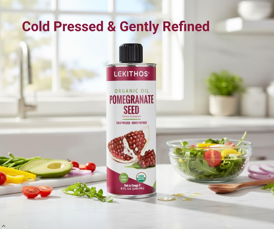 Lekithos pouring oil on hand demonstrating skin nourishment and absorbency
