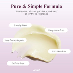 Lemant salve being applied to hand, demonstrating moisturizing and absorbent benefit