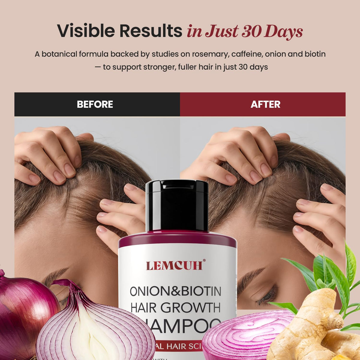 Shampoo lather on wet hair in shower demonstrating Lemcuh gentle cleansing