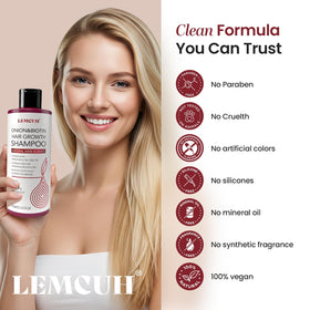 Lemcuh bottle styled on bathroom counter suggesting daily routine use