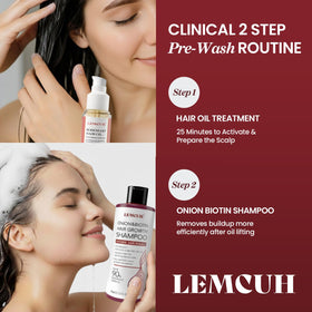 Lemcuh 12.5 fl oz bottle next to hand for size and scale convenience