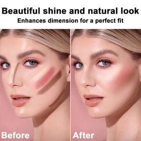 LemonSac dual-ended brush and sponge included for precise blending
