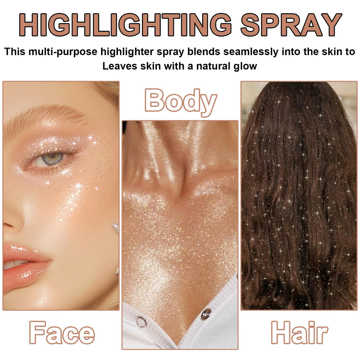 LemonSac collarbone sheen on model showcasing warm champagne glow for body highlight