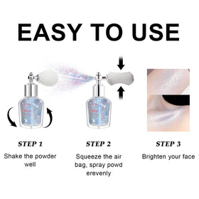LemonSac glitter spray in festival scene for bold party look