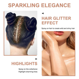 LemonSac hair highlight application demonstrating shimmer and glossy finish on strands