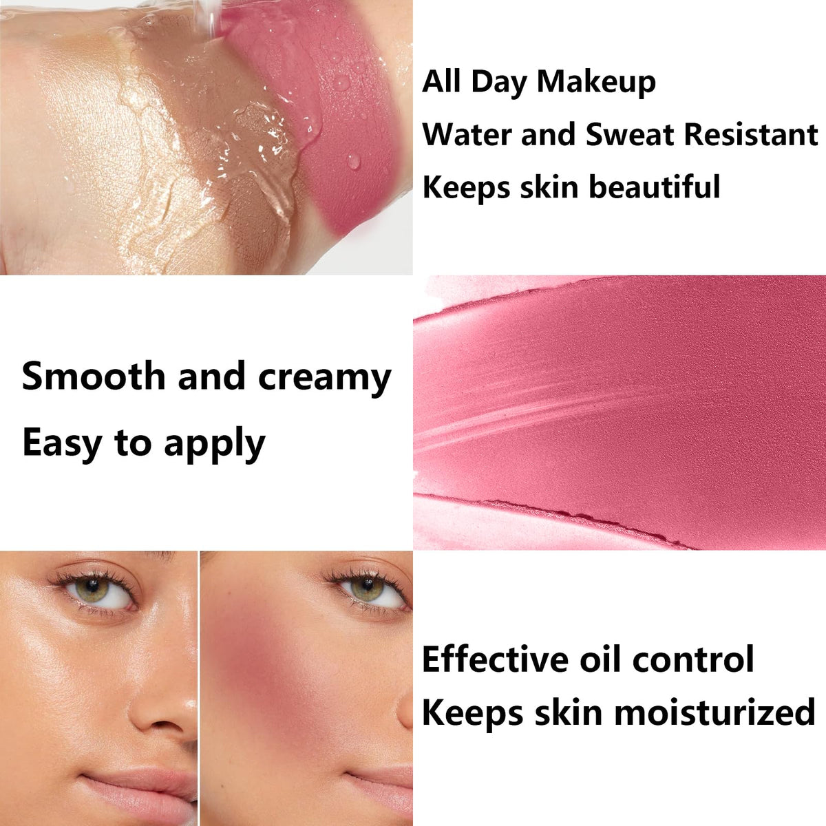 LemonSac applied to cheeks to show sculpting benefit and natural finish