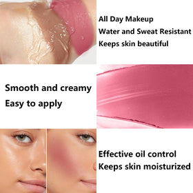 LemonSac applied to cheeks to show sculpting benefit and natural finish