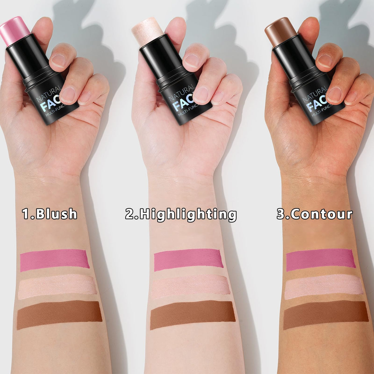 LemonSac before and after cheeks showing defined contour and subtle glow