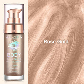Close-up of LemonSac pearl particles displaying reflective rose-gold radiance