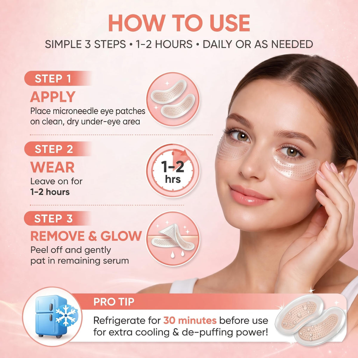 Lence NOVALIFT serum droplet on patch showing concentrated hydration