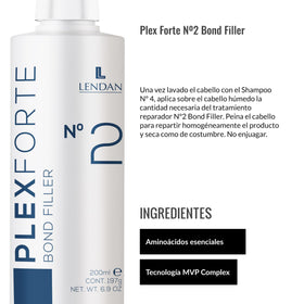 Lendan treatment being applied in salon for bond rebuilding benefits
