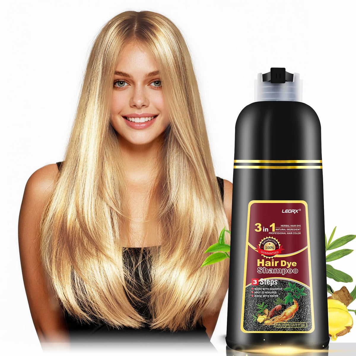 leorx front bottle showing product and easy-use benefits