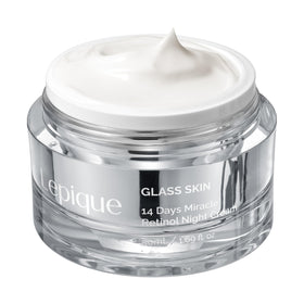 Lepique front jar shot showing product design and clarity benefits