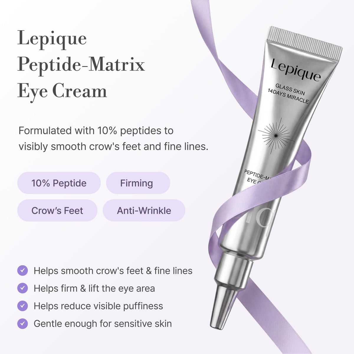 Lepique metal tip applicator close up for precise delivery