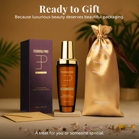 LEPURO oil warmed in hands and applied to skin for hydration