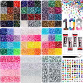 LERBOU front packaging showing nine boxes and colorful rhinestones for easy selection