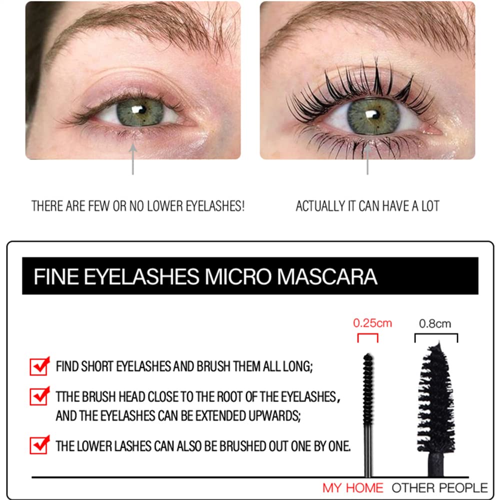 LESITI close-up of 2.5mm ultra-fine brush demonstrating precise lash reach