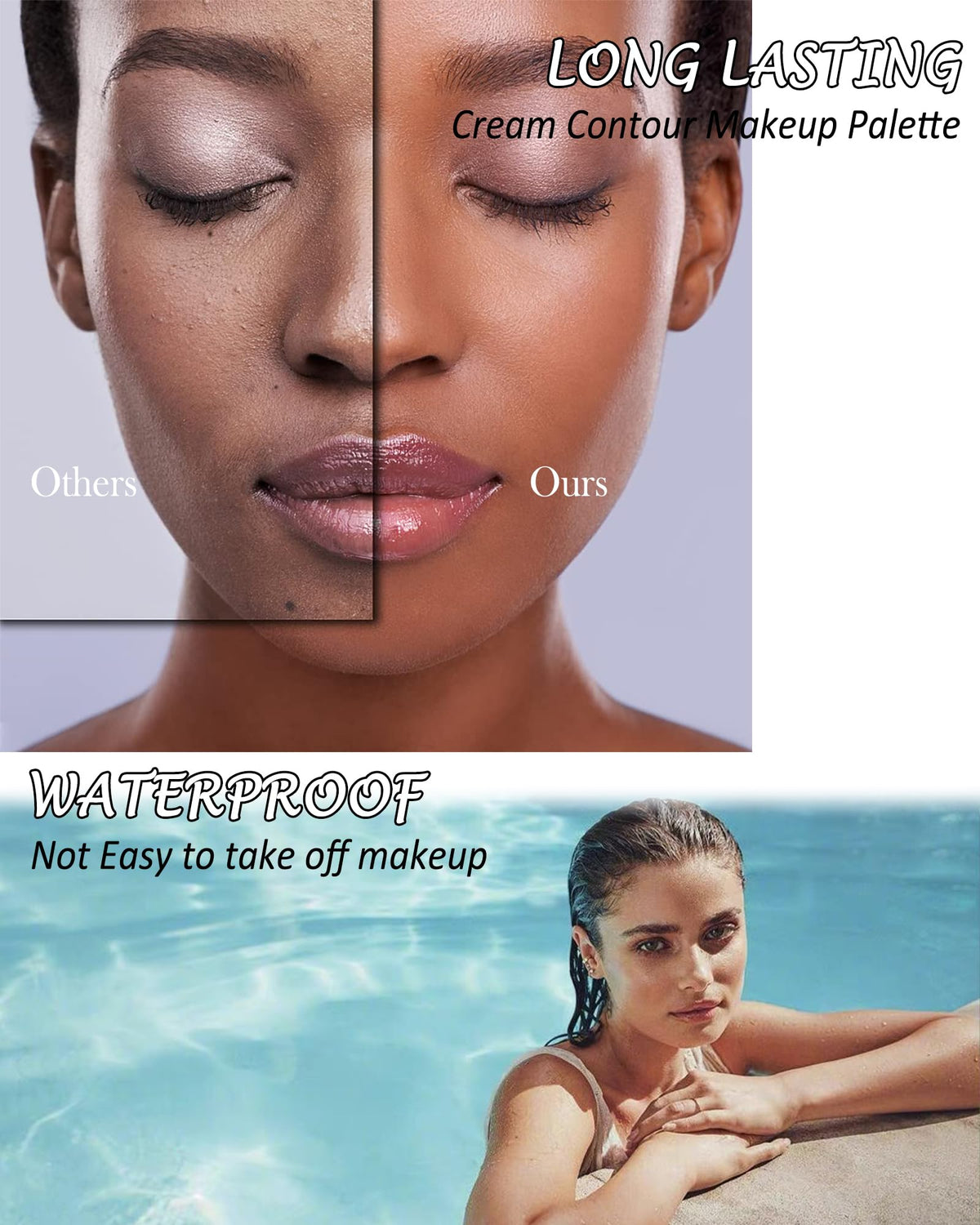 Lestpola applied with fingers to cheek demonstrating quick blend and natural finish