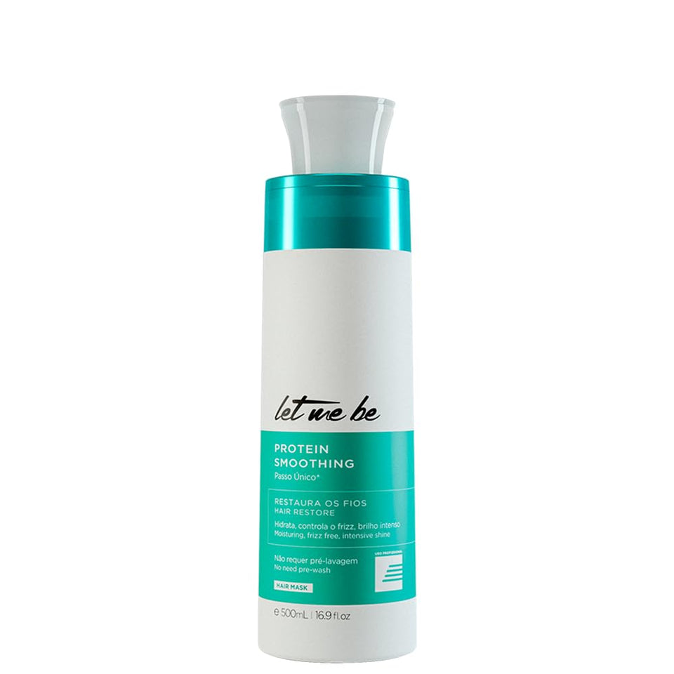 Let Me Be bottle front packaging showing label and 500ml volume for salon-size convenience