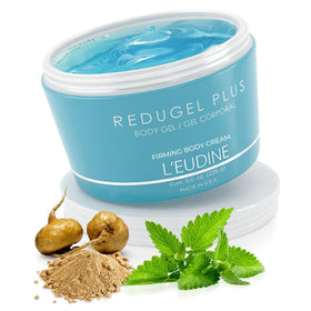 L'eudine Redugel Plus front tube showing branding and 8 oz size benefit