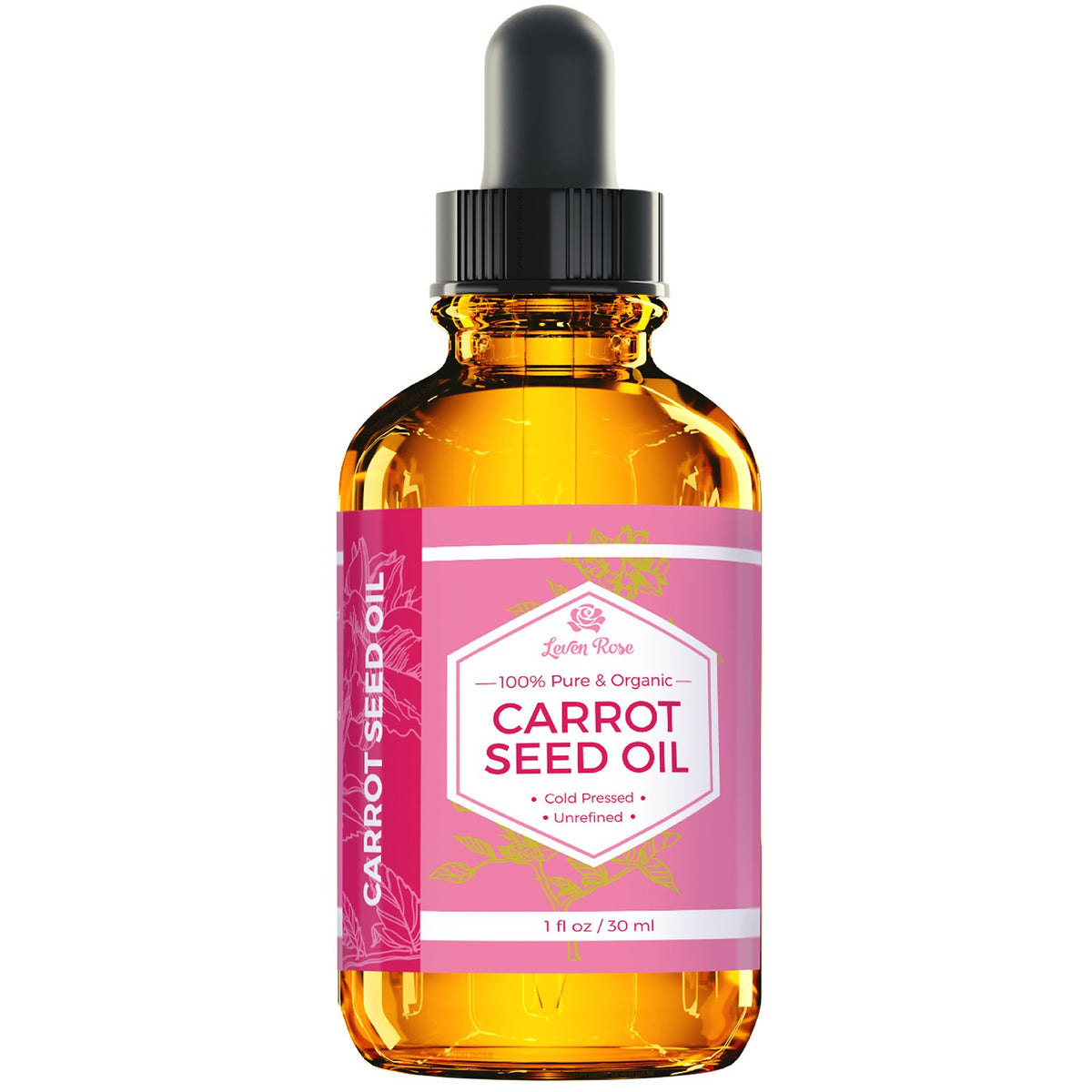 Leven Rose 1 oz bottle next to a coin for clear size and travel-friendly convenience