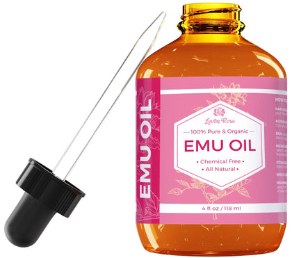 Leven Rose bottle front view showing label and size, highlights pure formula