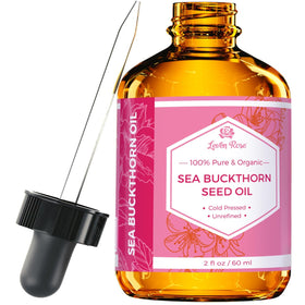 Leven Rose front bottle view showing amber glass and label, protects oil potency