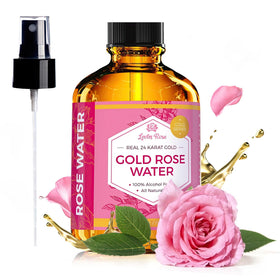 Leven Rose front bottle showing elegant packaging and immediate toner benefit