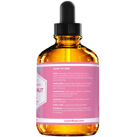 Leven Rose applied to wet hair ends for shine and frizz control