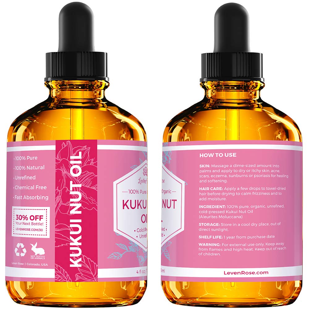Leven Rose massaged into scalp demonstrating soothing hydration
