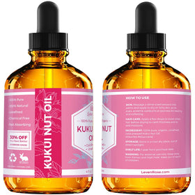 Leven Rose massaged into scalp demonstrating soothing hydration