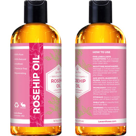 Leven Rose bottle on bedside table illustrating nighttime moisturization routine