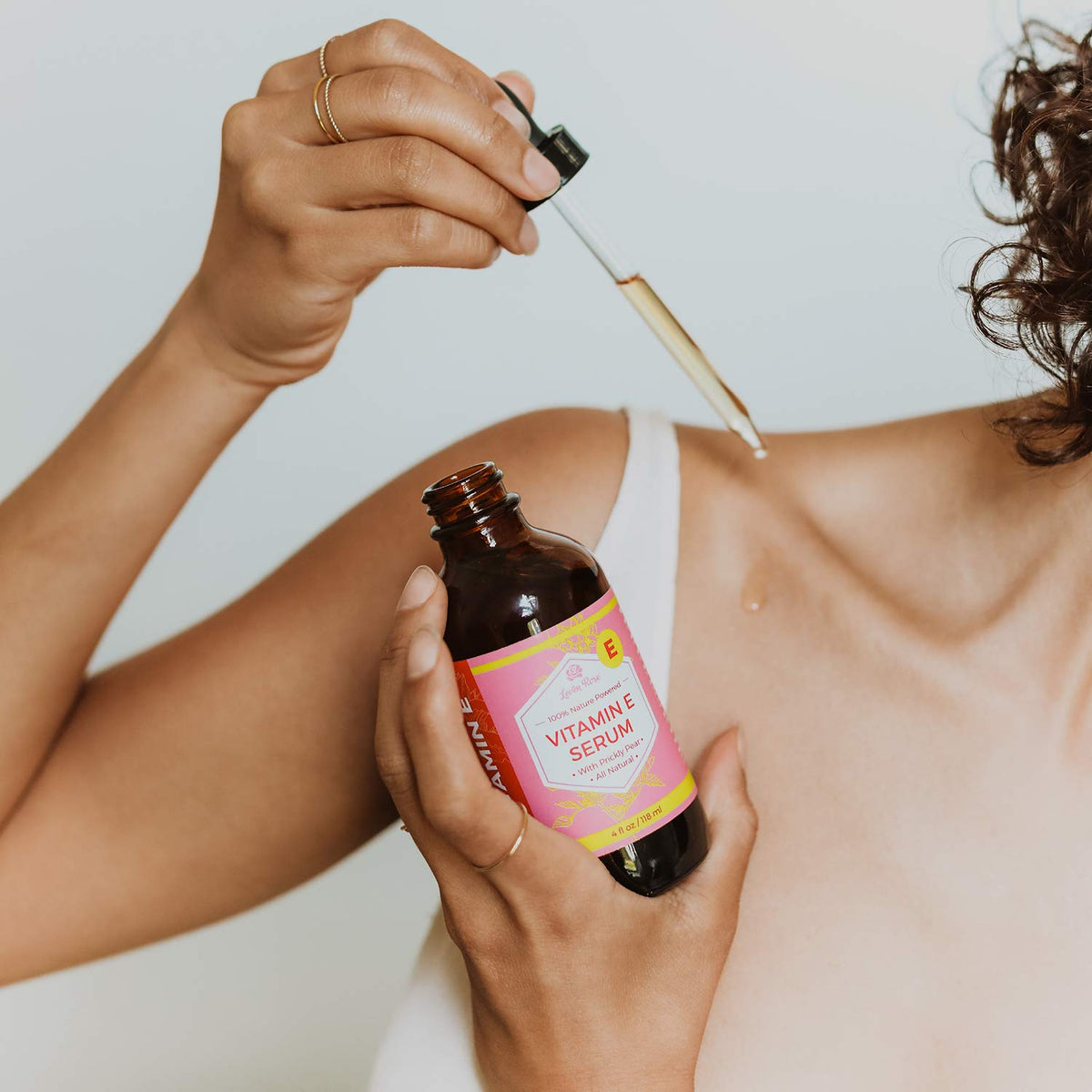 Leven Rose massaged into cuticles to strengthen and hydrate nails