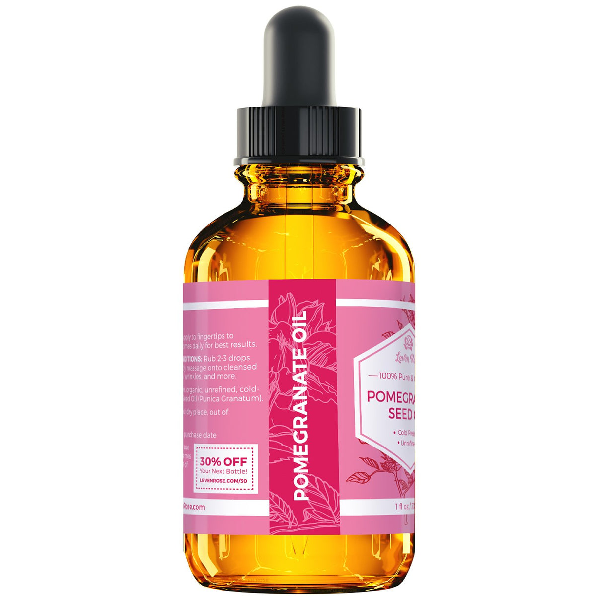Leven Rose oil droplet on skin demonstrating quick absorption and lightweight hydration