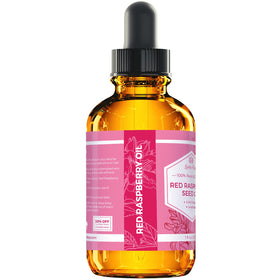 Leven Rose raspberry seed oil texture on fingertips demonstrating lightweight absorption