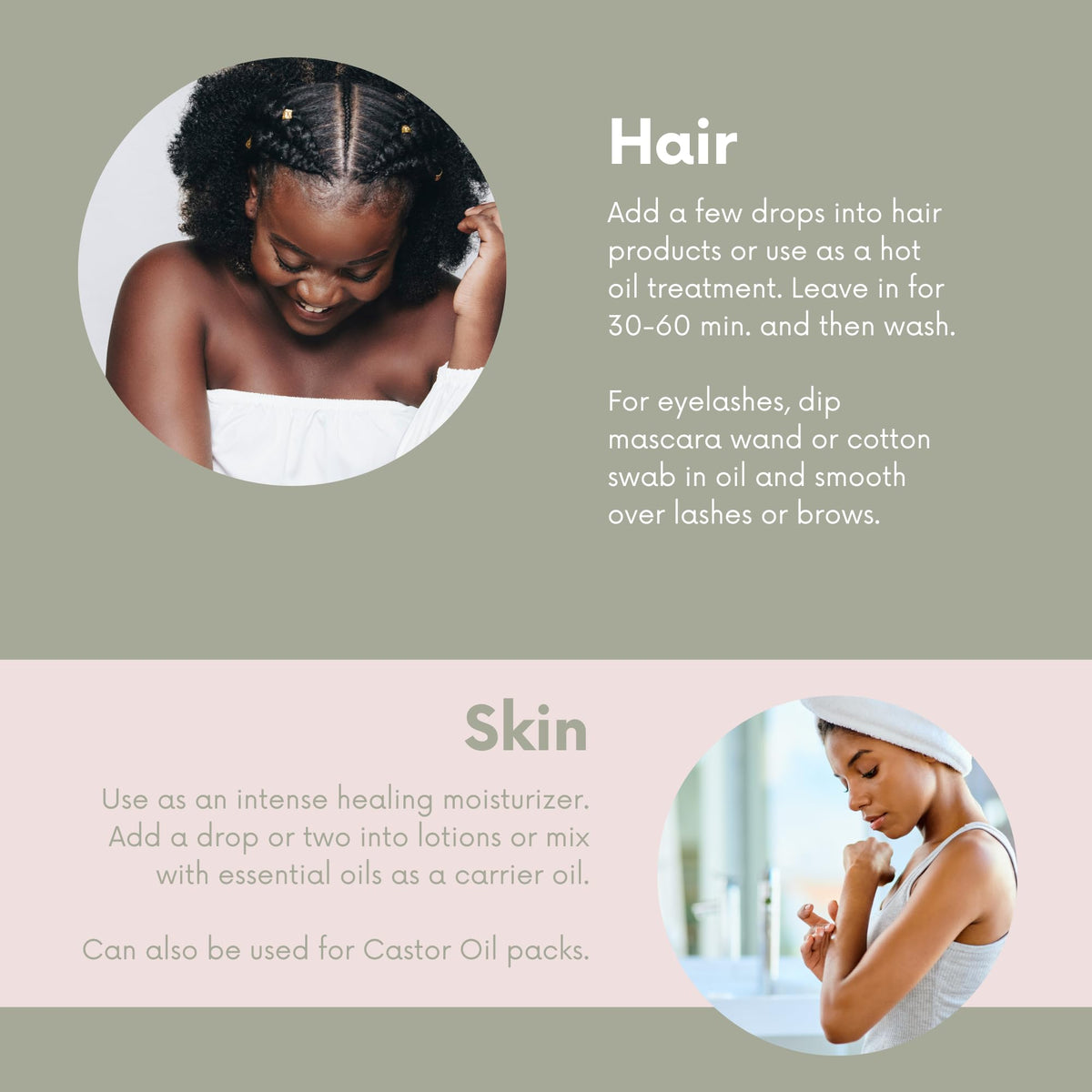 Leven Rose applied to scalp during massage promoting even distribution and ease of use