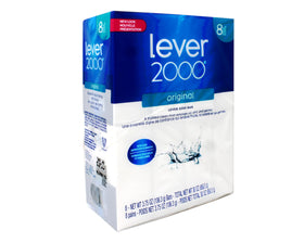Lever 2000 front packaging showing eight bars and clear product identity for quick selection