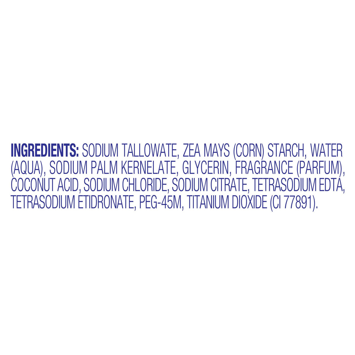 Lever 2000 label and ingredients panel revealing product details