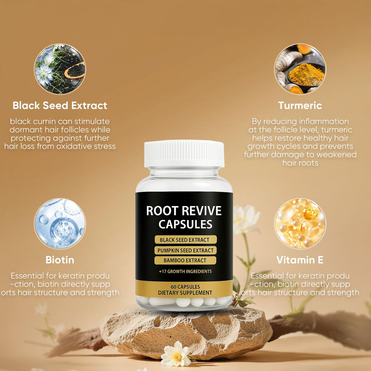 Lexenic ingredients label view showing key botanicals for informed choice