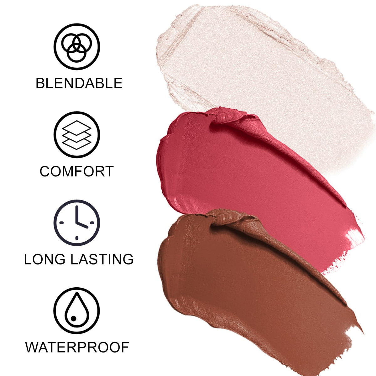 Lezero stick applied with brush on hand, quick application benefit