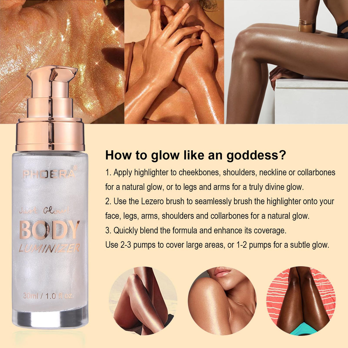 Lezero brush detail with applicator for seamless blending and even coverage