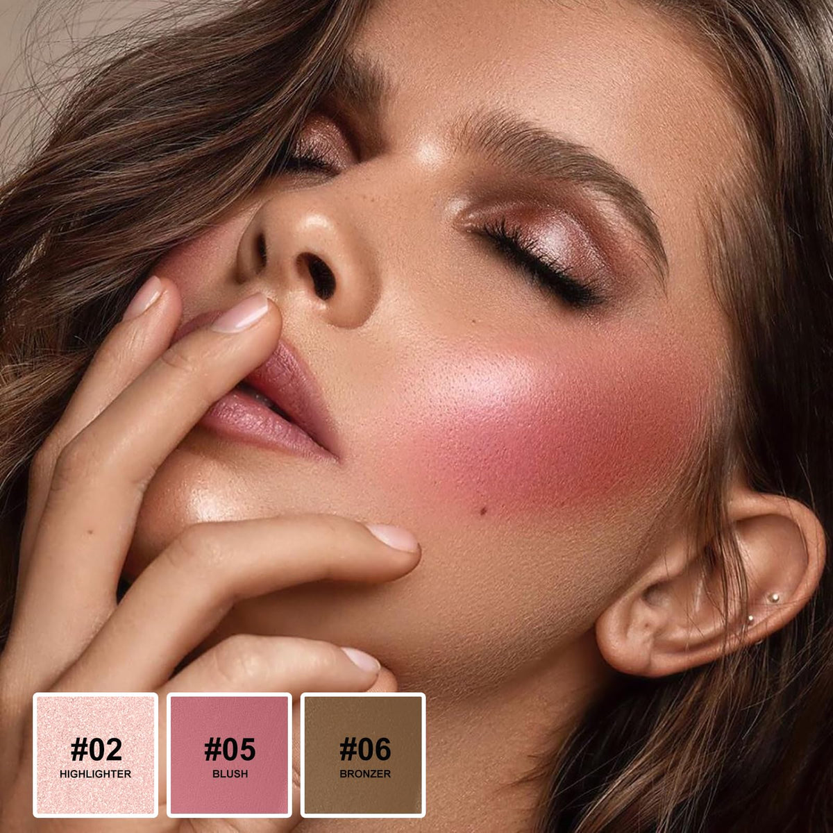 Lezero close-up texture of cream contour stick demonstrating smooth blendability
