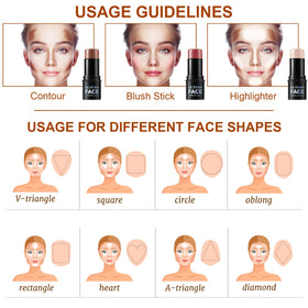 Lezero trio with brush arranged for on-the-go use and quick touch-up convenience