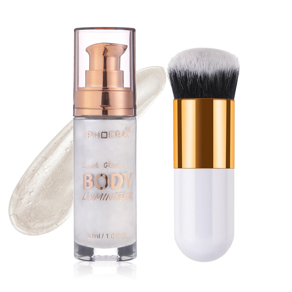 Lezero front packaging showing bottle label and shade benefit of instant glow