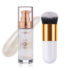Lezero front packaging showing bottle label and shade benefit of instant glow